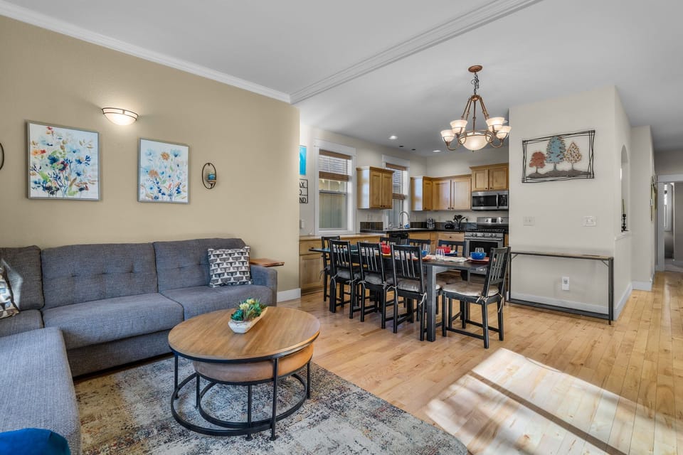 Hikes, Bikes, Skis, and Tees- Living Dining