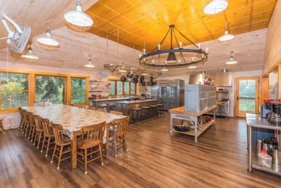 Chefs kitchen in main lodge