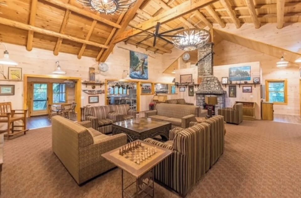 Living room in main lodge