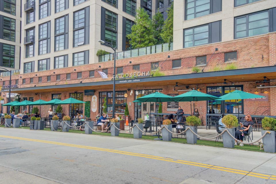 La Cosecha in Union Market is a lively center filled with restaurants and other great date night arts activities. If you're in the area, you will not be disappointed coming here.