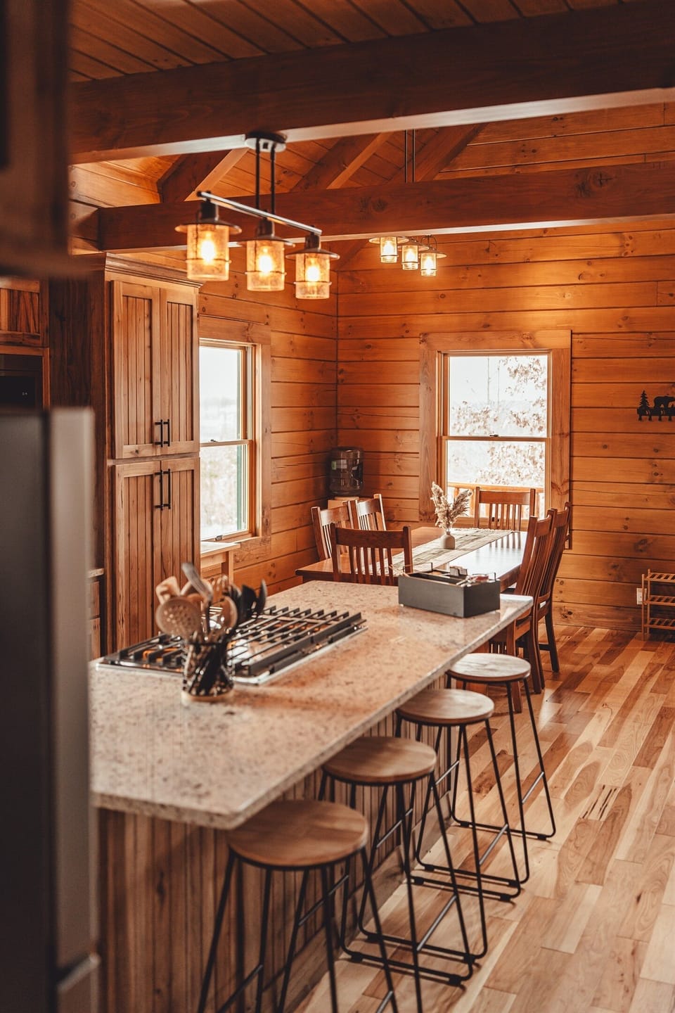 Play a Game or Build a Puzzle on the Large Dining Table in Between Meals