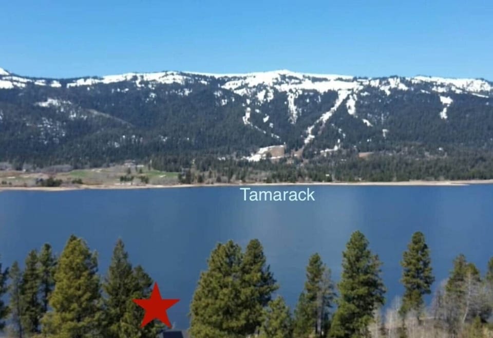 Across the lake from Tamarack resort