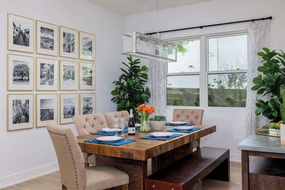 Dining table for six