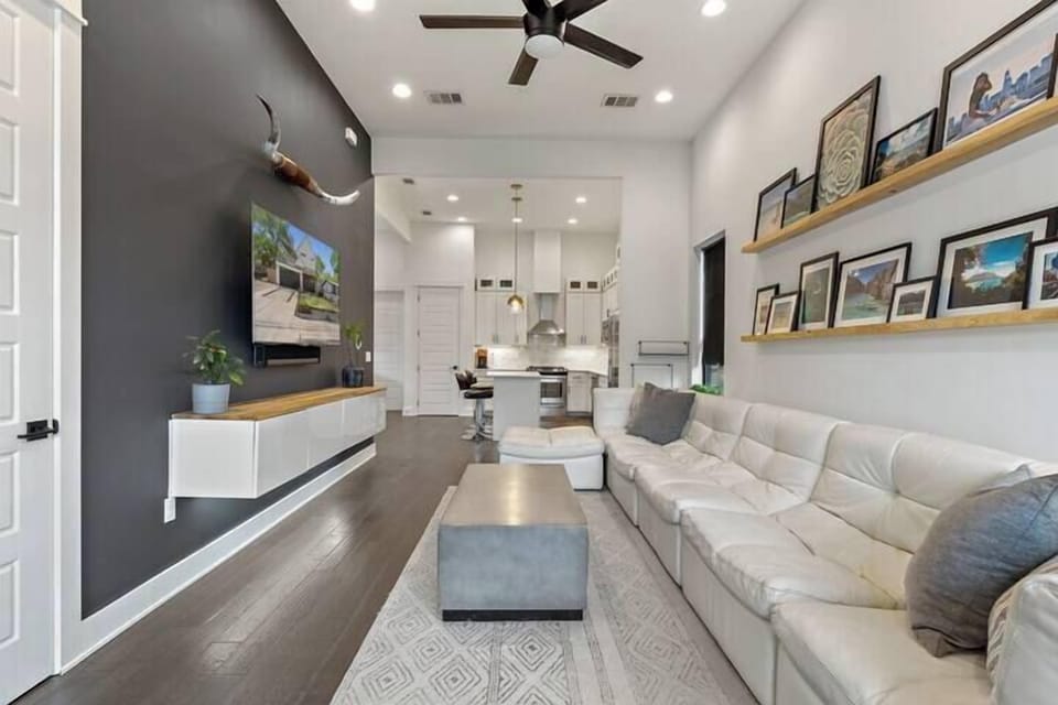 Living Room - Spacious Sofa with TV