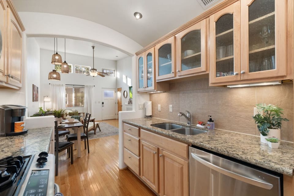 Gather, cook, and lounge in this inviting open space.