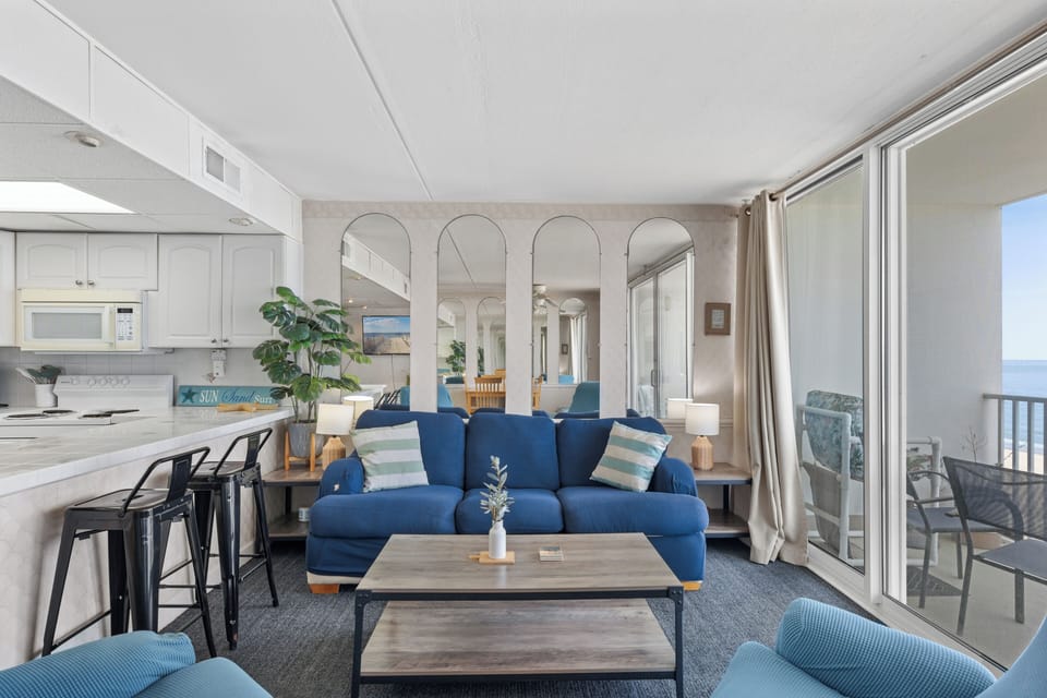 Enjoy the comforts of the Queen Sleeper Sofa.