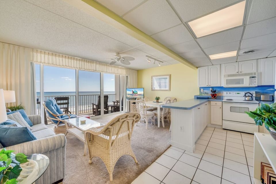 Slip out to the Balcony where you can relax and take in the beauty of Mother Ocean!