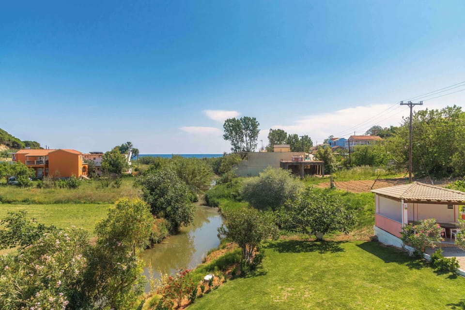 Enjoy lush greenery right outside your room window.