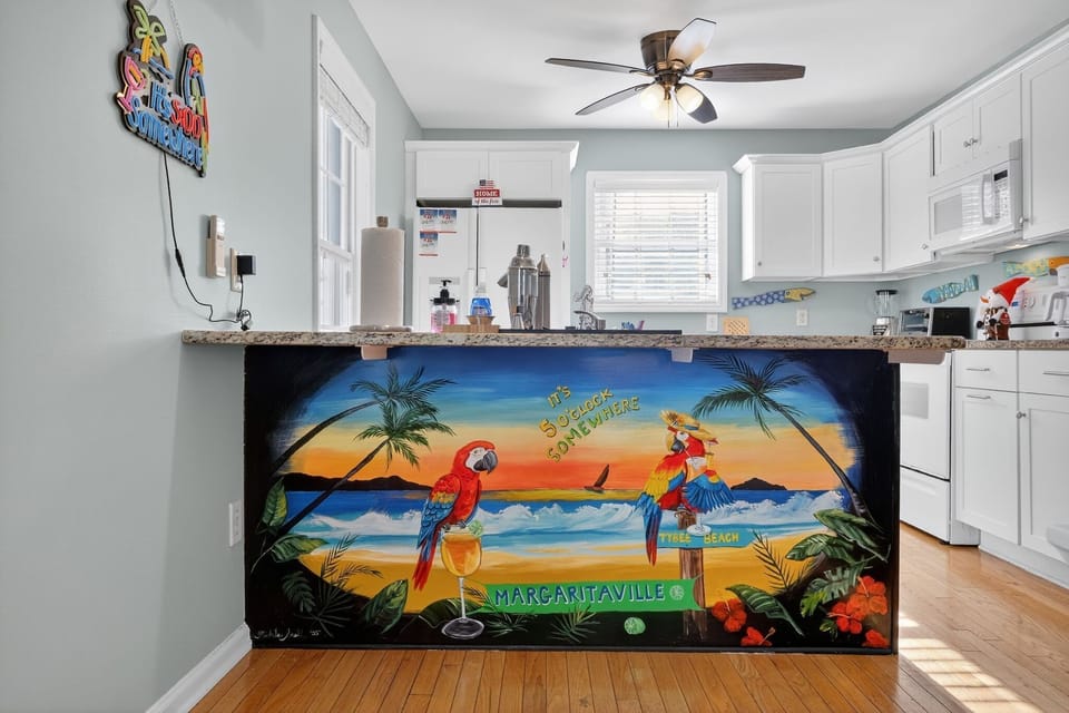 Indoors, Appliance, Ceiling Fan, Art, Painting