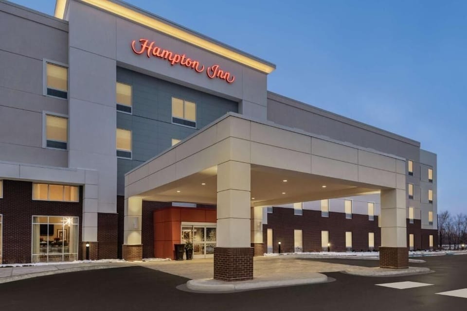 Arrive to a warmly lit entrance after a smooth drive in.
