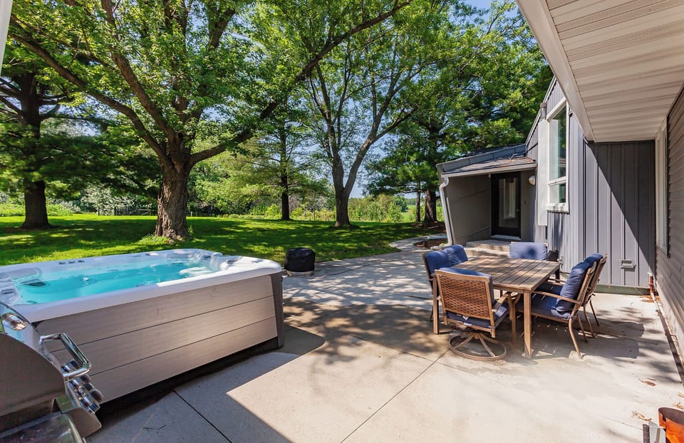 Salt Water Hot Tub and Patio
