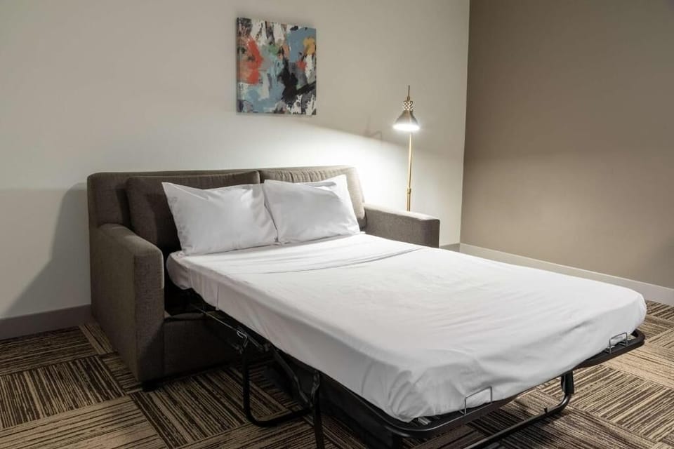 Settle in for movie nights on a comfortable pullout sleeper.