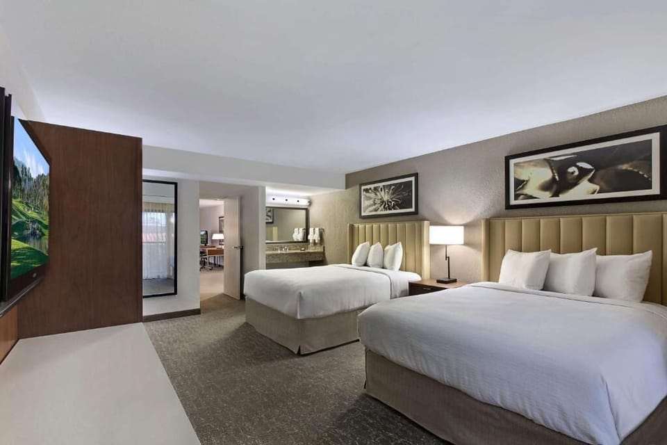 Bedroom. Interior and views may vary based on location and availability