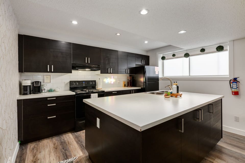 Bright kitchen with modern appliances and ample counter space