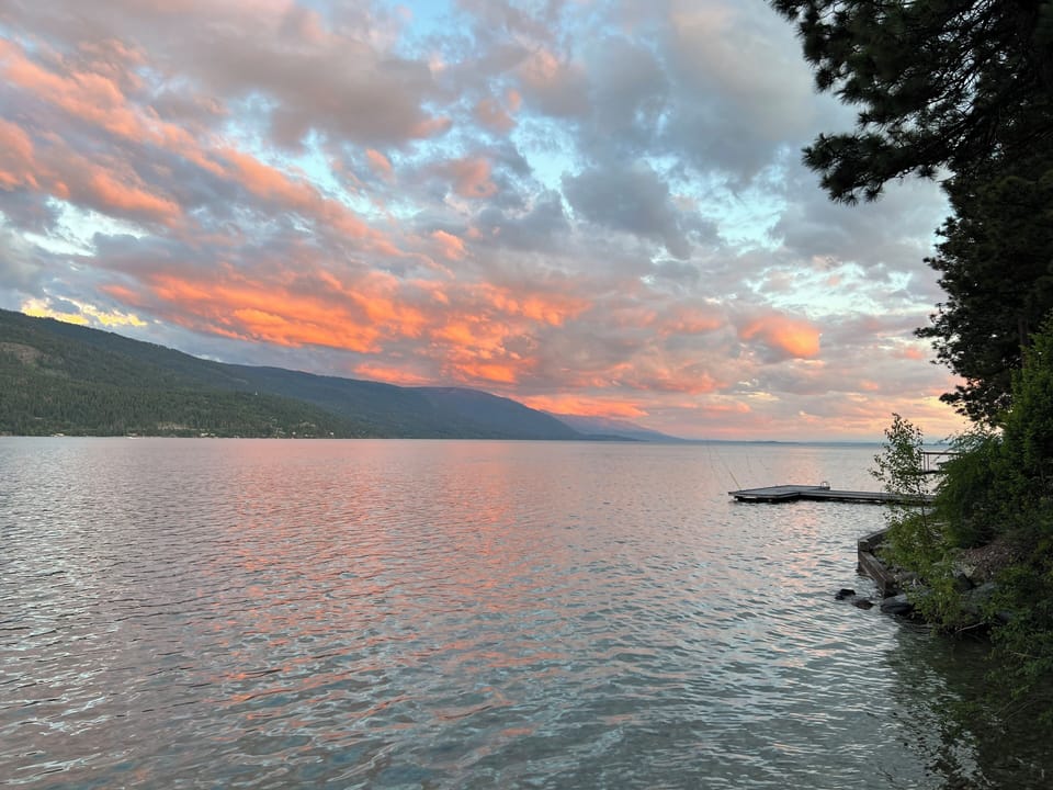 View from the dock looking South