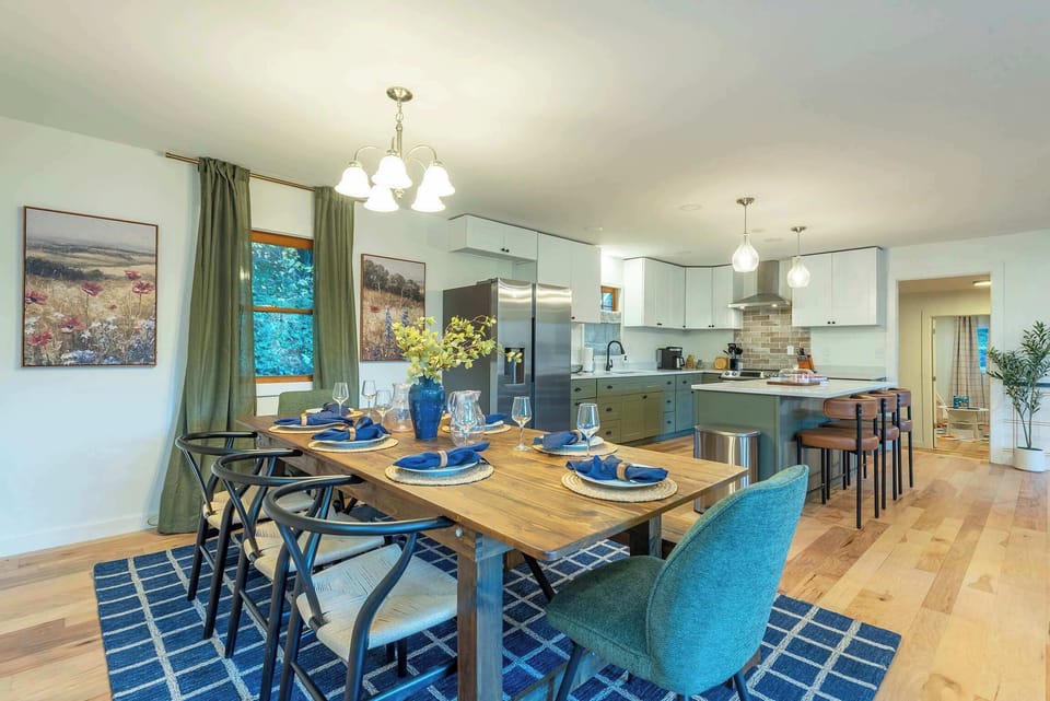 Gather, laugh, eat, repeat. This dining area isn’t just a table and chairs—it’s the stage for family feasts, game nights, and those “one more story before dessert” moments.