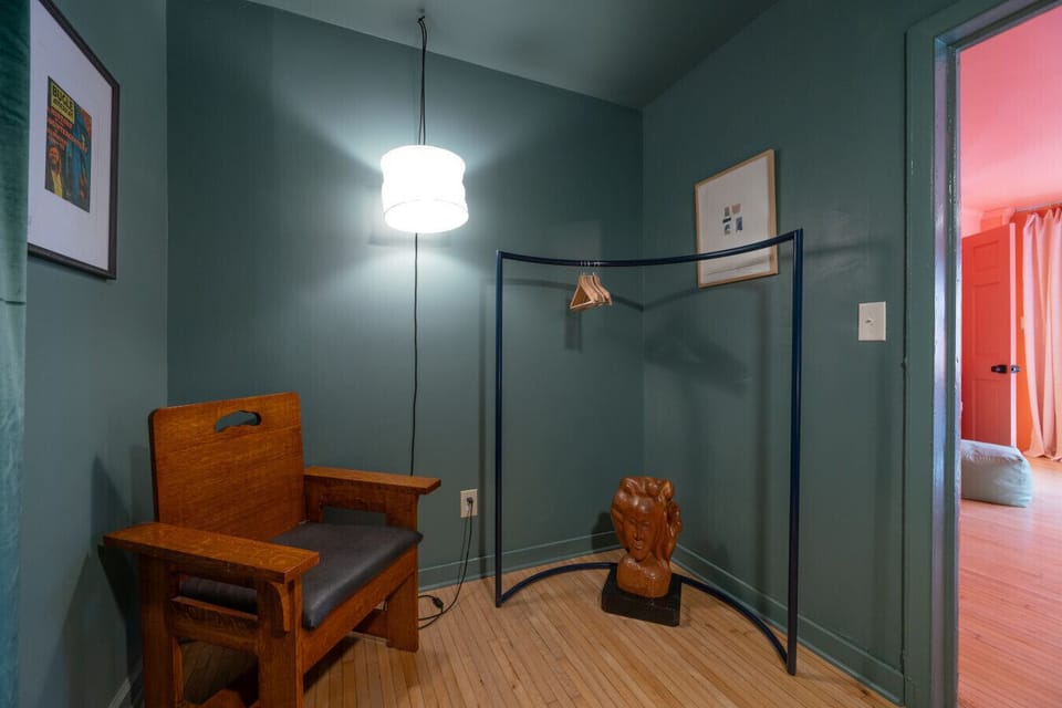 Simple space to relax or read a book.