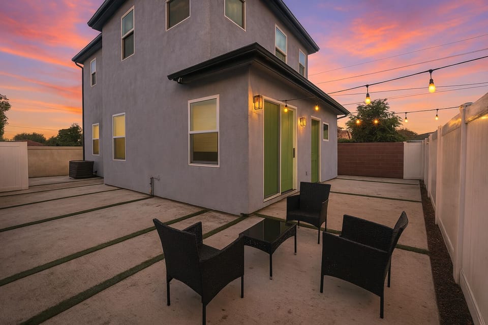 Welcome to your modern retreat! Enjoy the striking, contemporary exterior