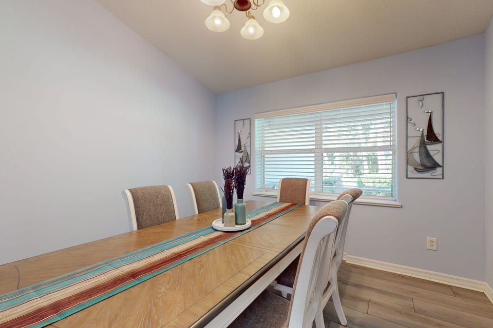Large dining table to seat the whole family