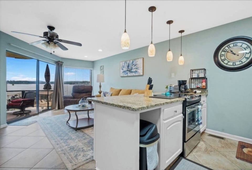 Granite counter tops with high speed phone chargers on the back
