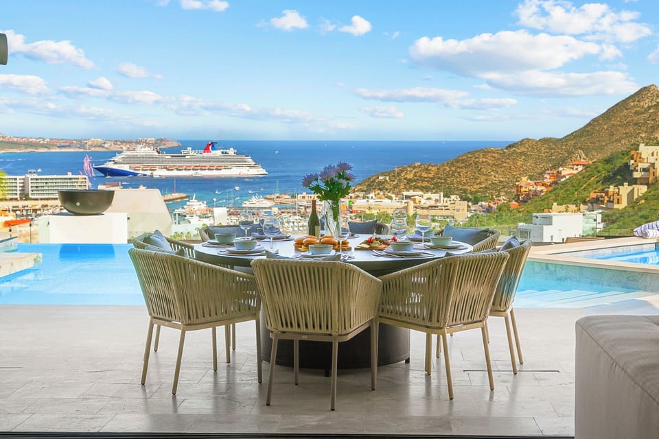 Sweeping Marina, beach, hills, & Sea of Cortez vistas unfold in timeless beauty.