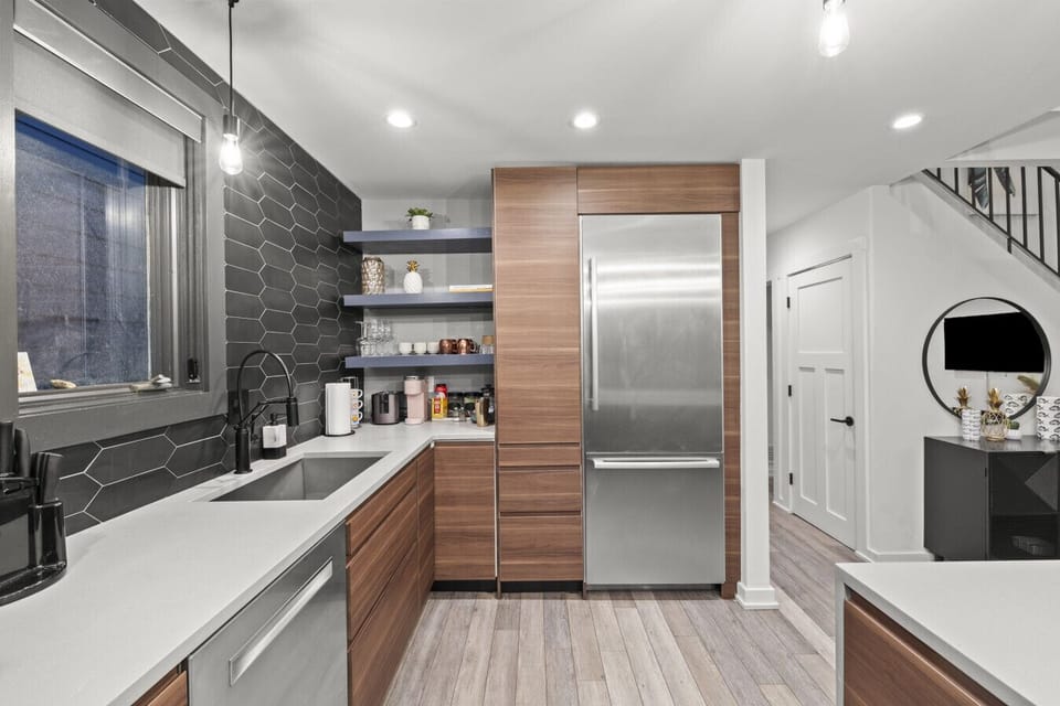 A bright, modern kitchen equipped for every culinary adventure.