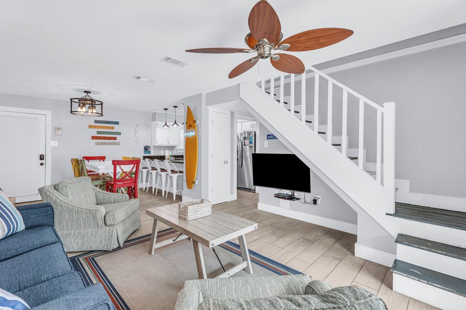Open-concept living designed for connection and relaxation.