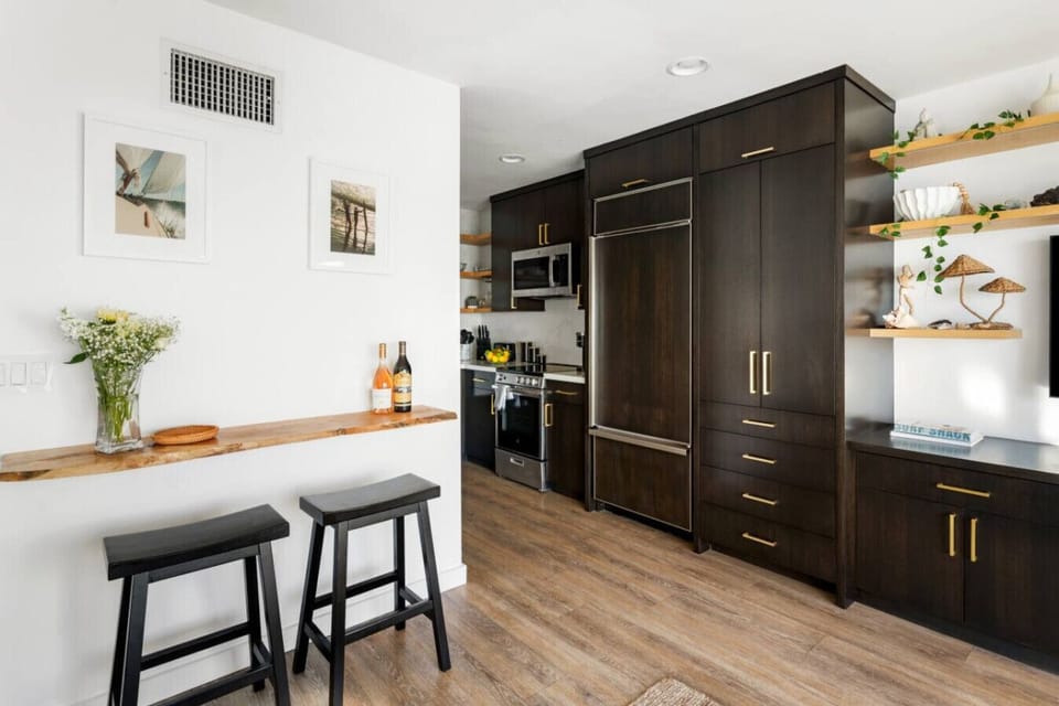 Fully stocked kitchen with all the essentials for a seamless cooking experience.