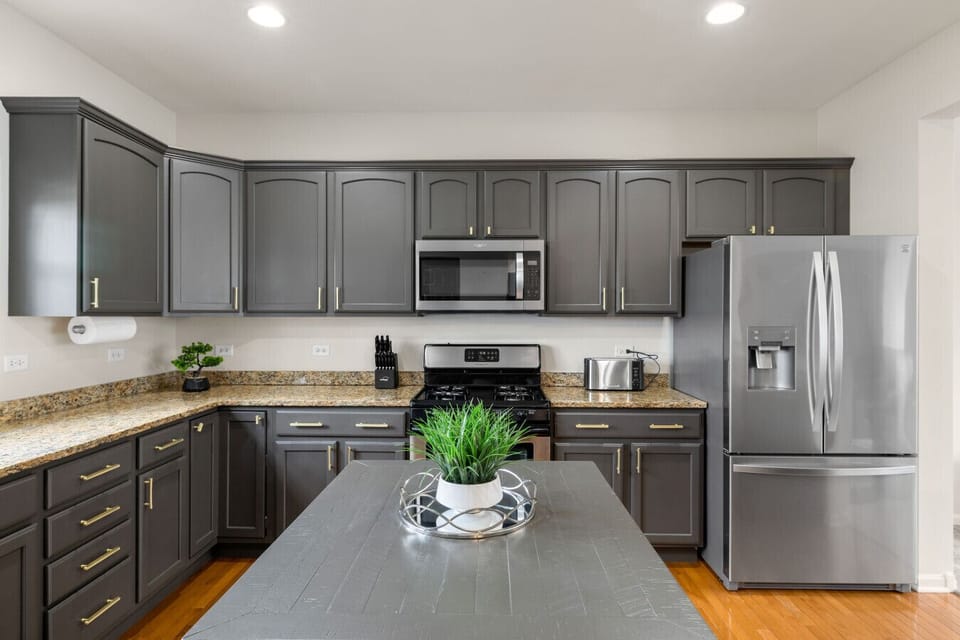 Fully equipped kitchen with everything needed to cook meals