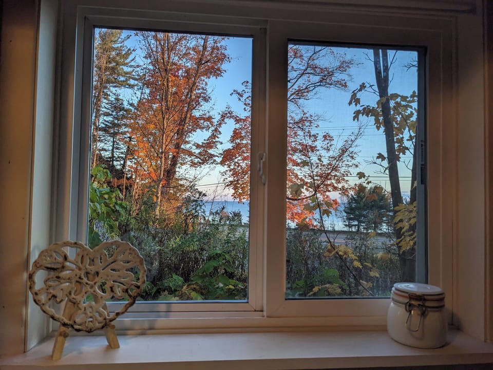 Beautiful sunrise from the kitchen window