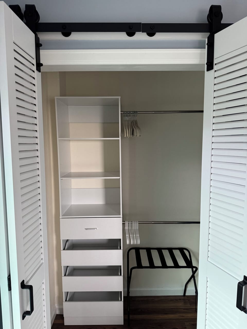 Upstairs back bedroom closet.