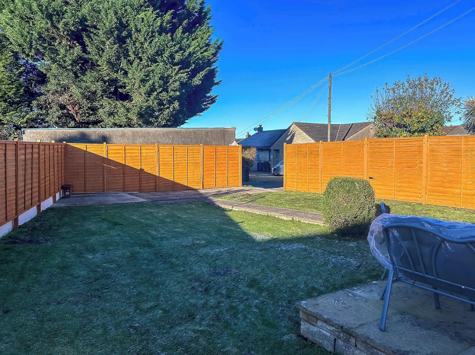 Rear garden and additional parking space