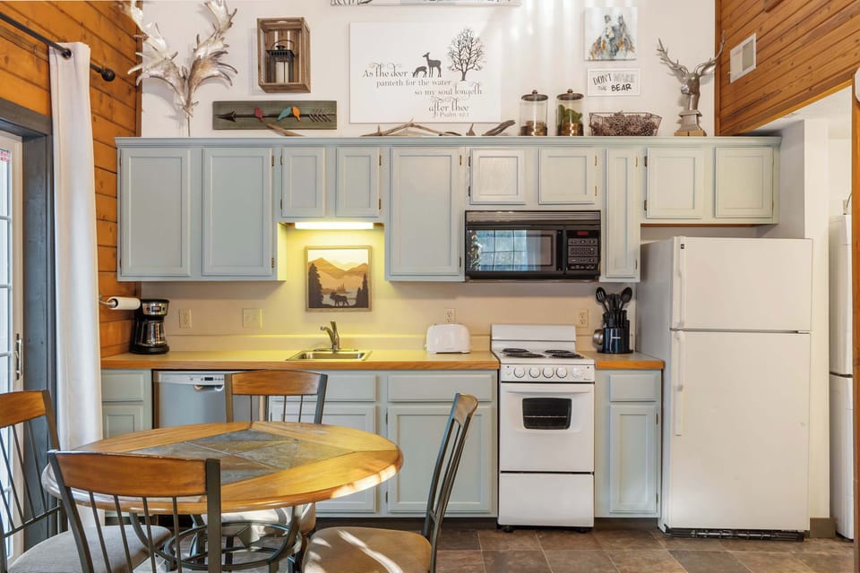 The kitchen is equipped with all the comforts of home​