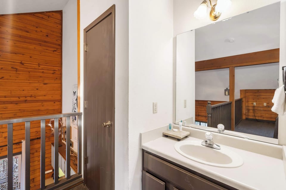 Freshen up in the loft’s ensuite, featuring a single vanity & shower​