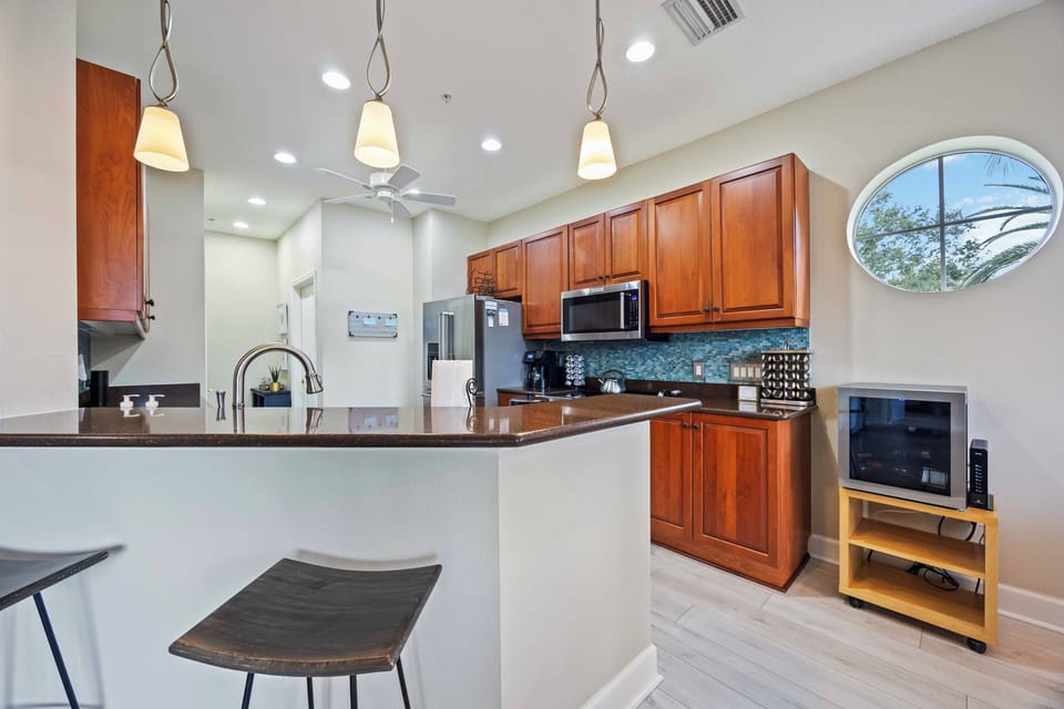 Beautiful kitchen with breakfast bar.