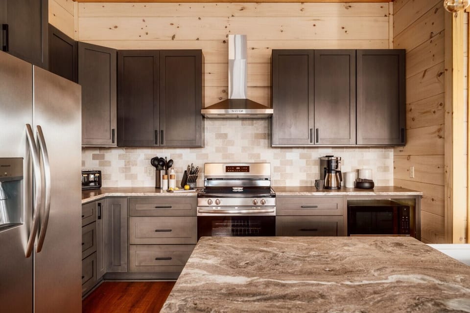 Fully stocked kitchen with everything you could need to cook while on vacation!