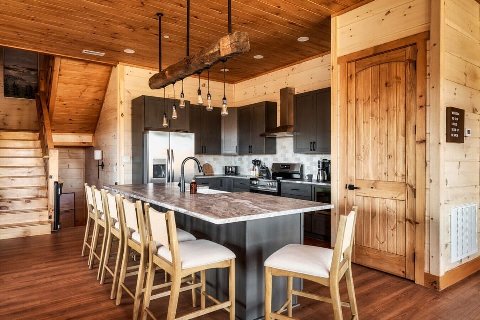 Fully stocked kitchen with everything you could need to cook while on vacation!