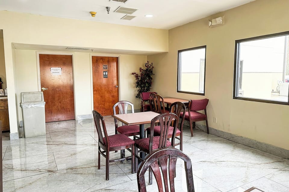 Gather for coffee and casual chats at cozy tables.