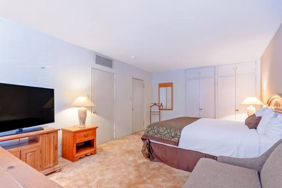 Unwind in a spacious room with sofa and HDTV.