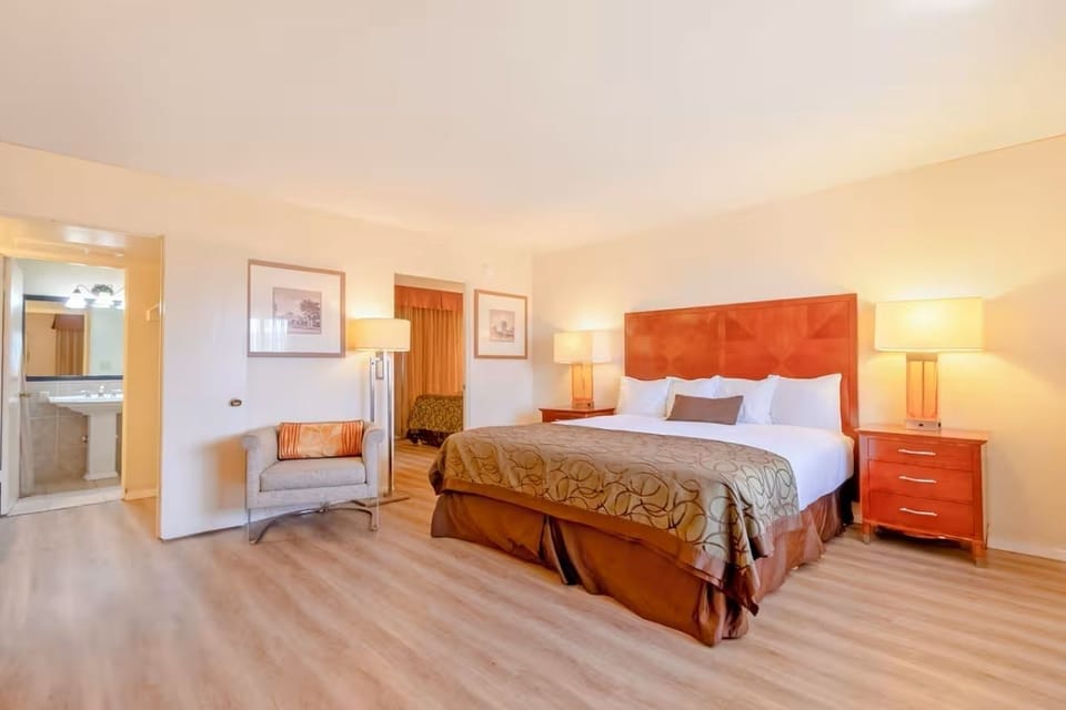 Stretch out in an airy room with easy ensuite access.