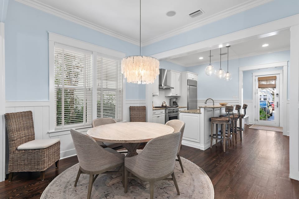 Open Dining and Kitchen Area