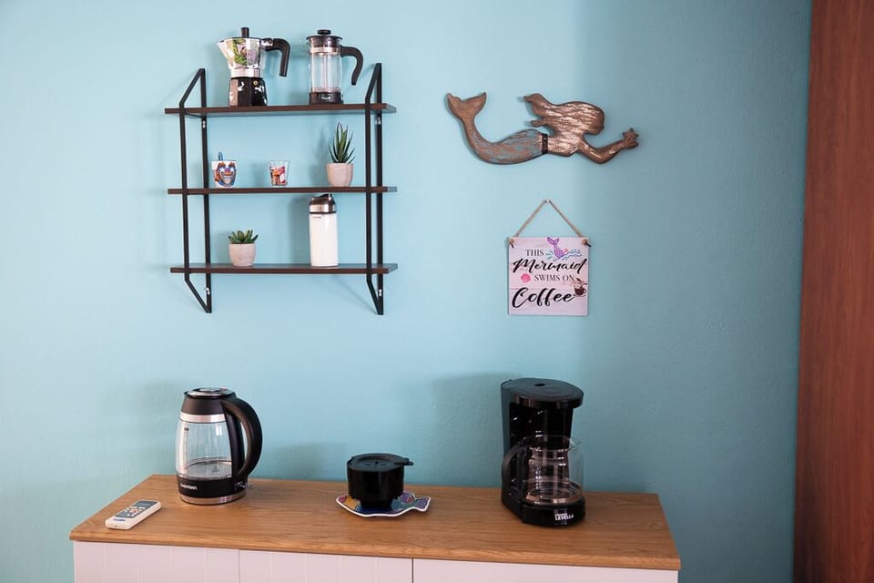 Coffee/tea bar for your morning routine.