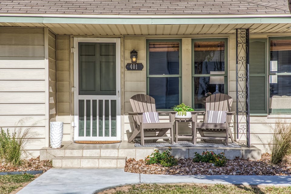 Sit in the sunshine on the front porch...