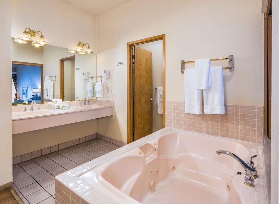Bathroom with oversized jetted tub
