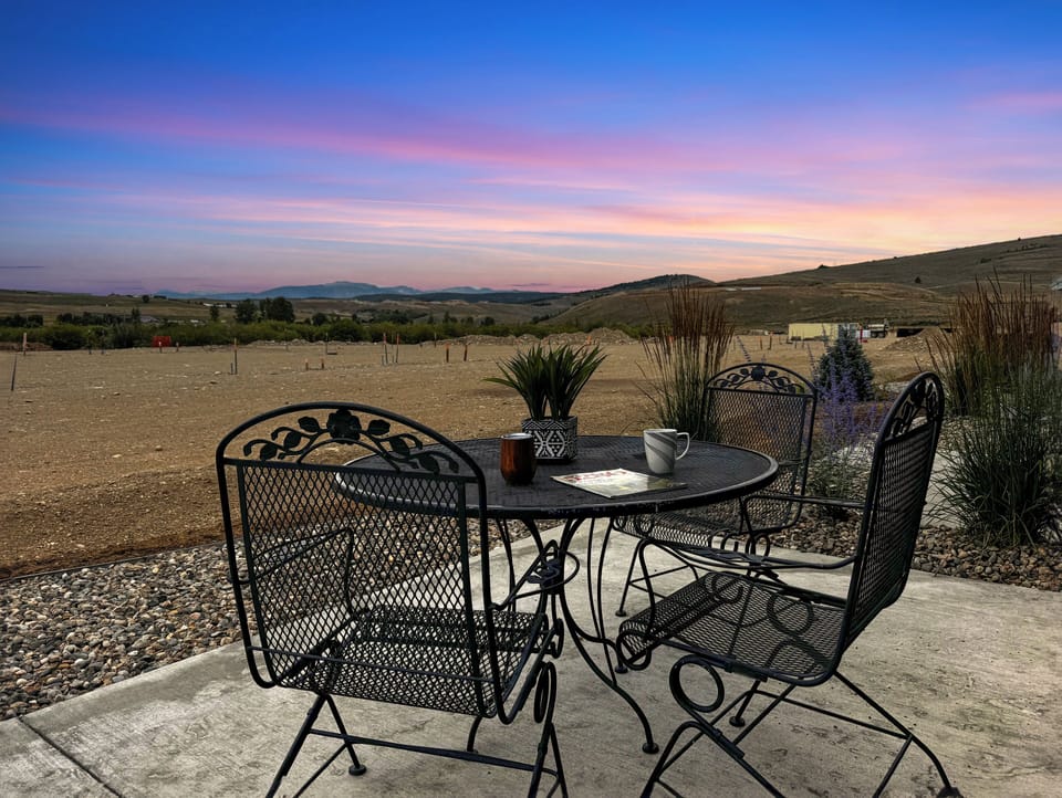 [back patio] enjoy morning coffee or happy hour taking in the beautiful views.