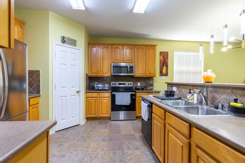 Fully stocked kitchen with everything you need to cook and entertain.