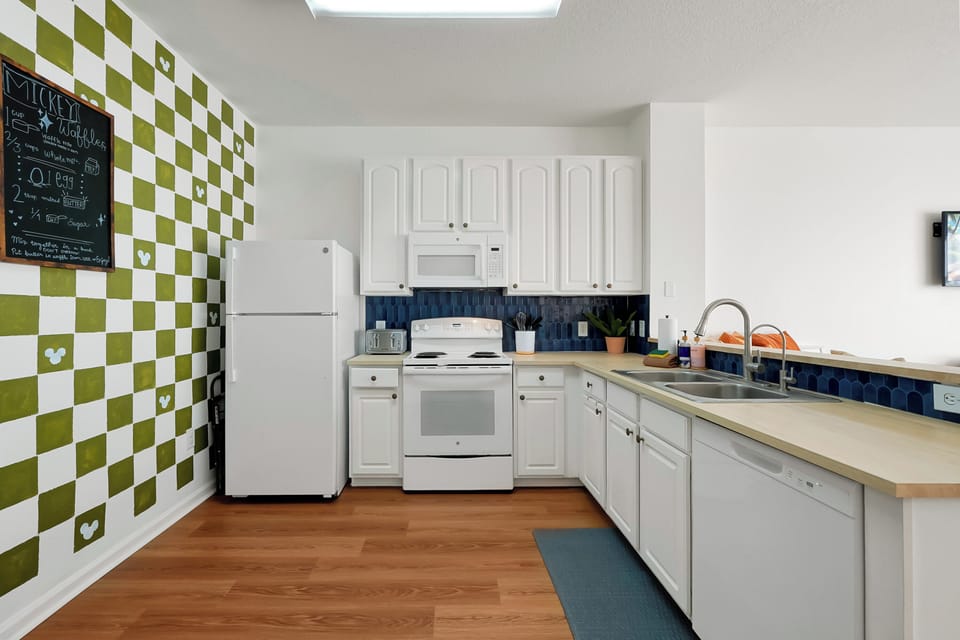 Cook up family favorites or a quick  breakfast in this fully equipped kitchen