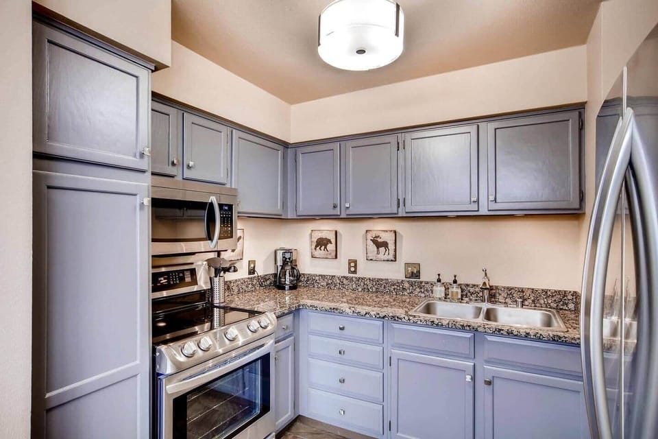 Kitchen with updated stainless steel appliances