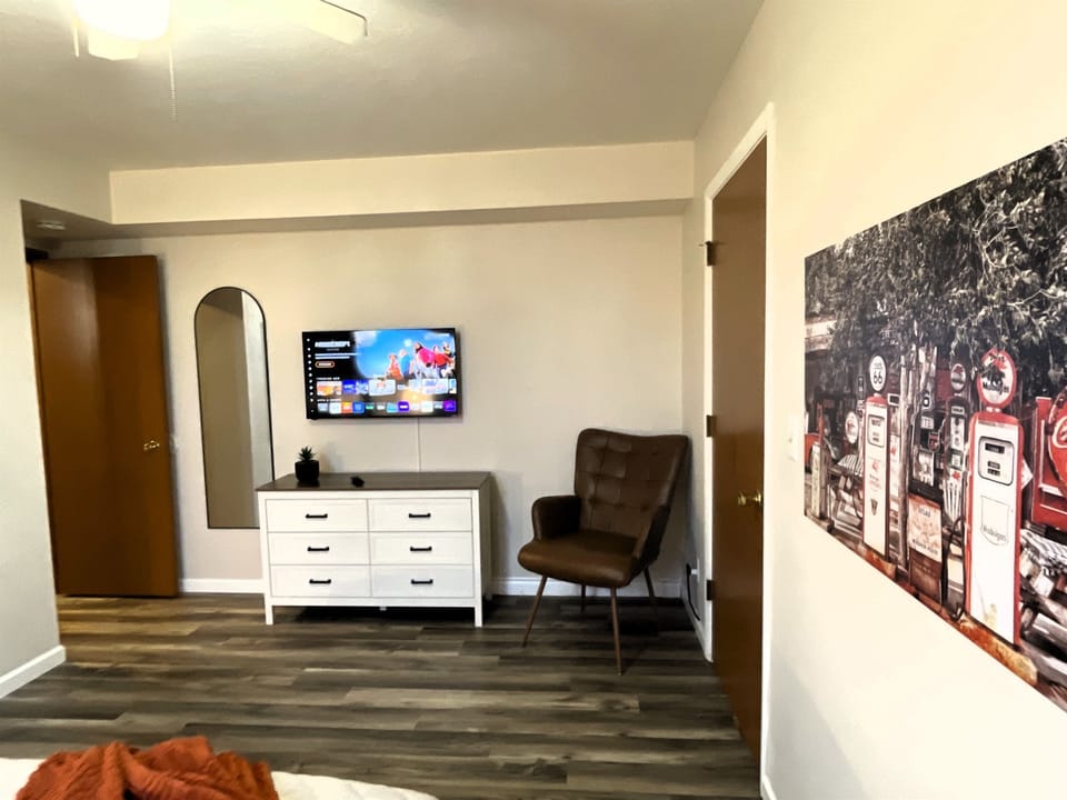 Bedroom with smart tv