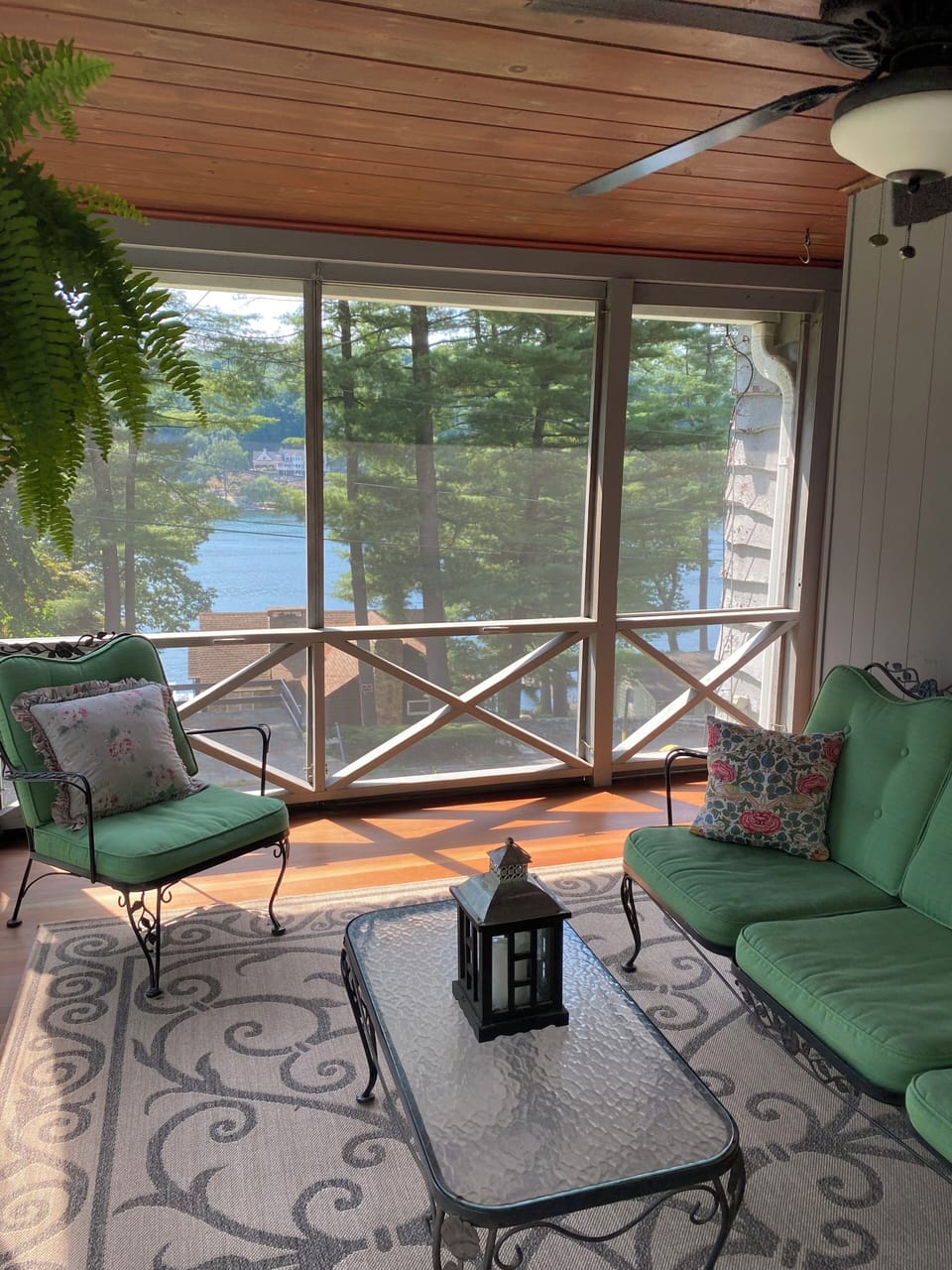 Porch with lake view
